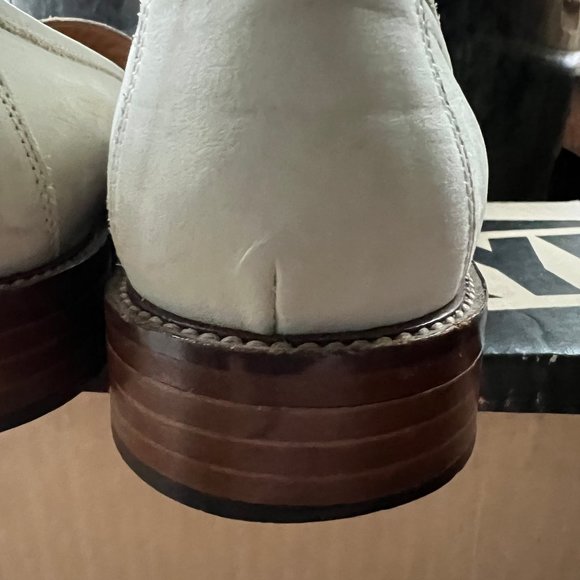 Vintage Coach bone 6.5 B Whitney leather nubuck loafters, Italy - Picture 7 of 7